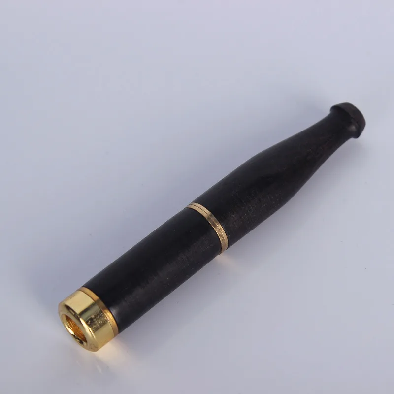 Ebony Фильтр Мундштук Двойной сигареты табак Можно Чистить Головки Стержня Медь