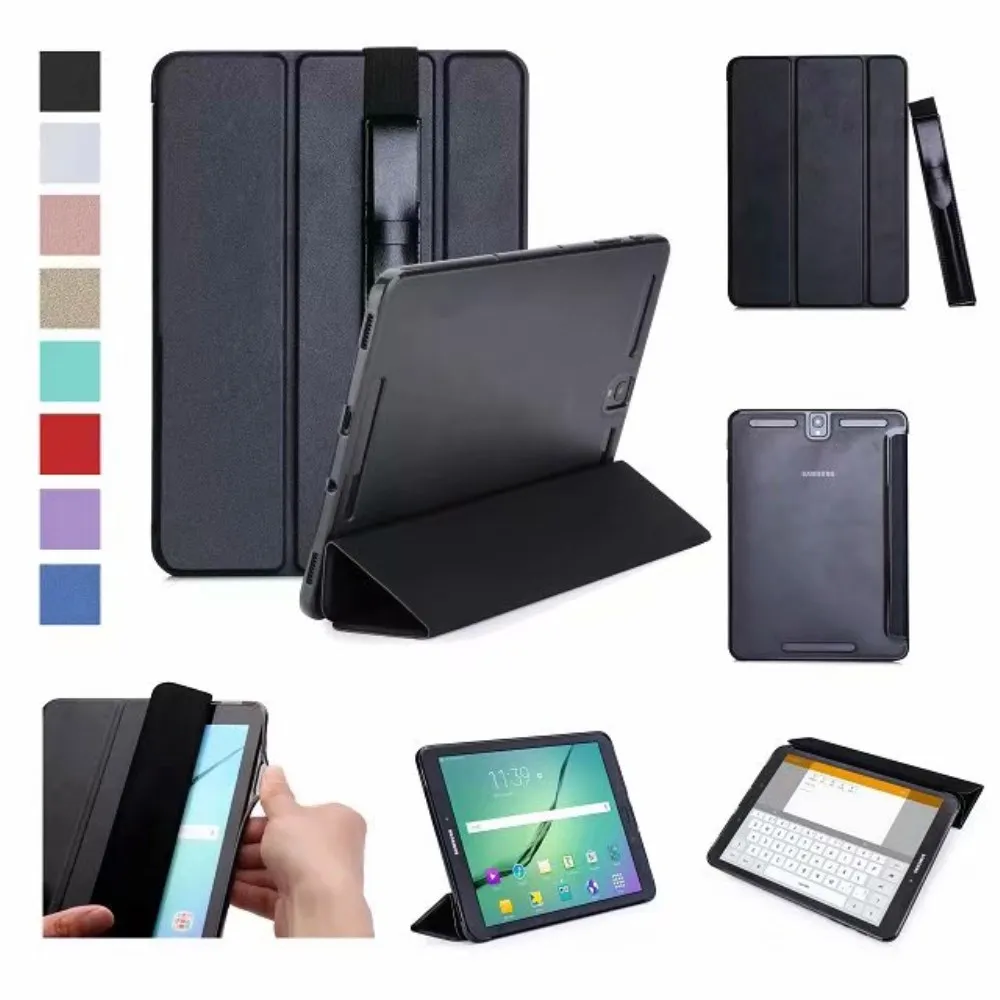 Авто спящий Флип кожаный чехол для Samsung galaxy Tab S3 9 7 T820 трехслойный защитный умный с