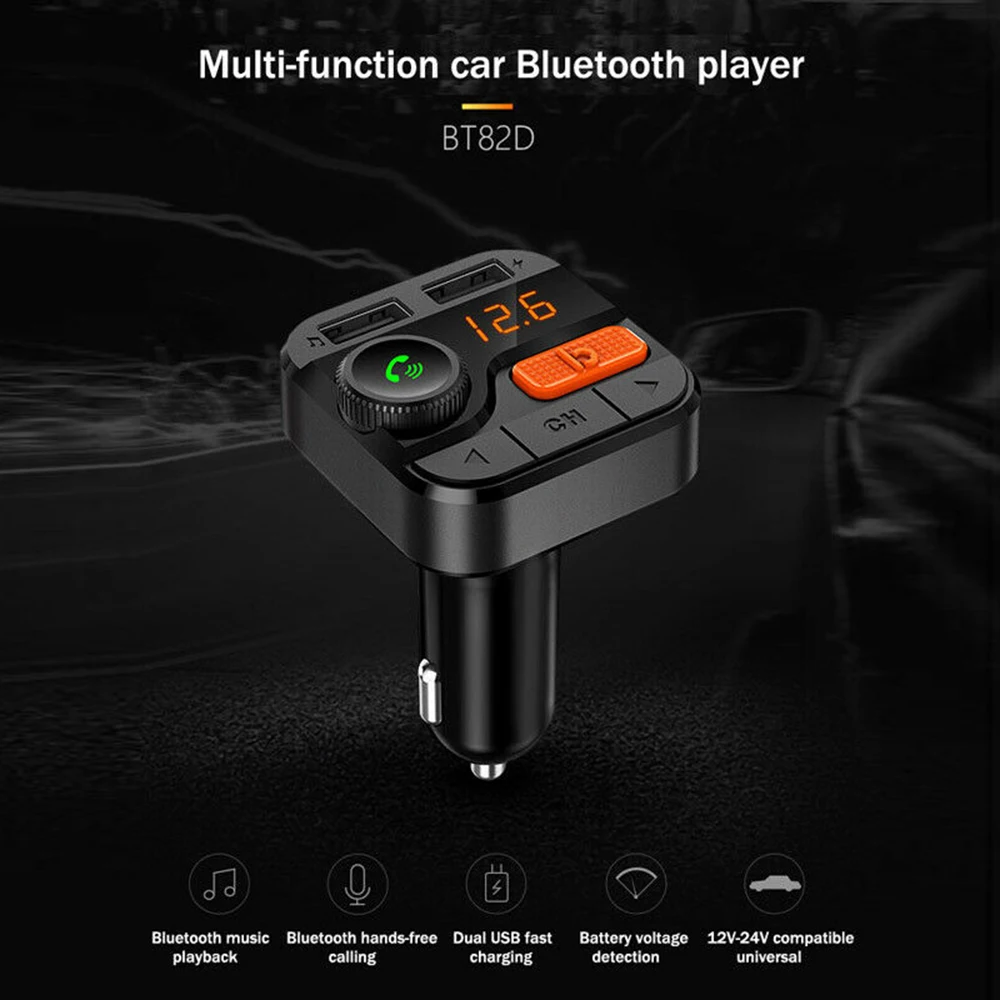 Автомобильное зарядное устройство 3 4 А Быстрое беспроводное Bluetooth 5 0 USB
