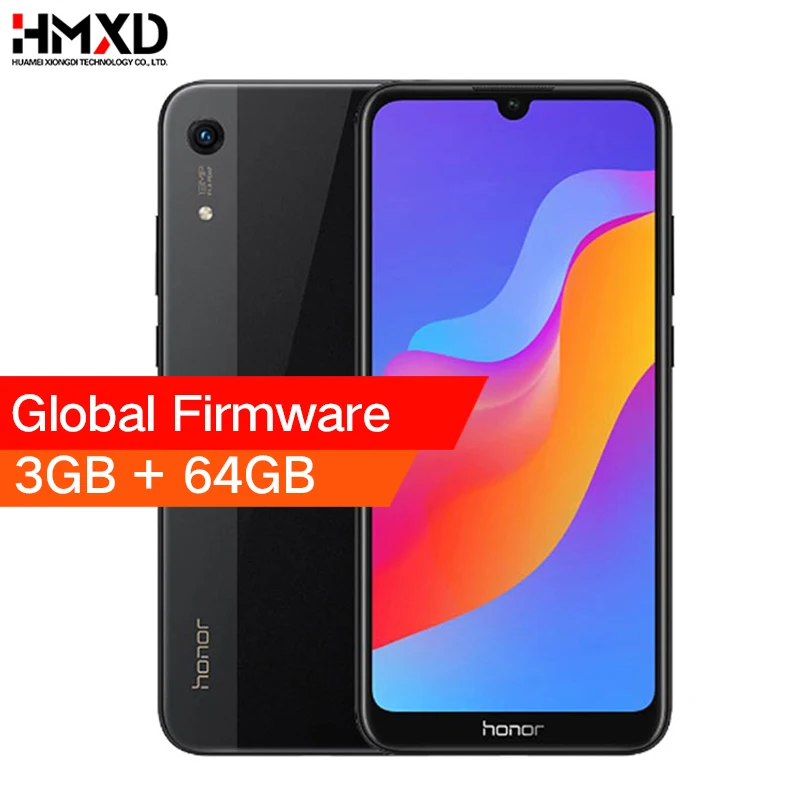 Глобальная прошивка Honor 8A 6 09 дюймов 3020 мАч 3 ГБ ОЗУ 64 Гб ПЗУ MT6765 Восьмиядерный две