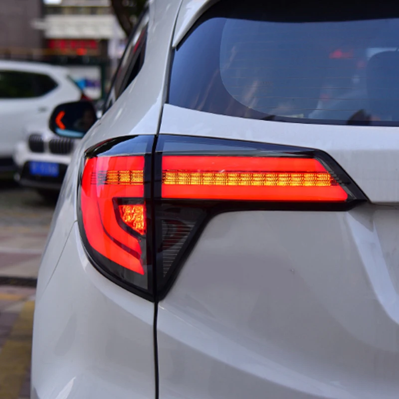 Car Styling For Honda HRV HR-V Vezel 2015 2016 2017 Dynamic Turn Signal Taillight LED Tail Rear Lamp Drive+Brake+Reversing Light |