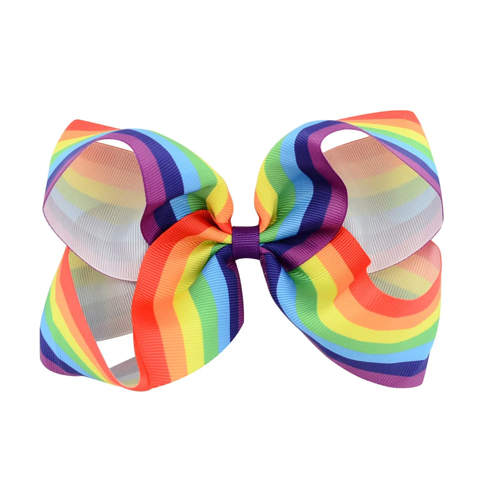Банты для волос в радужную полоску 7 шт./лот 6 дюймов|hair accessories|hair accessories designerhandmade hair