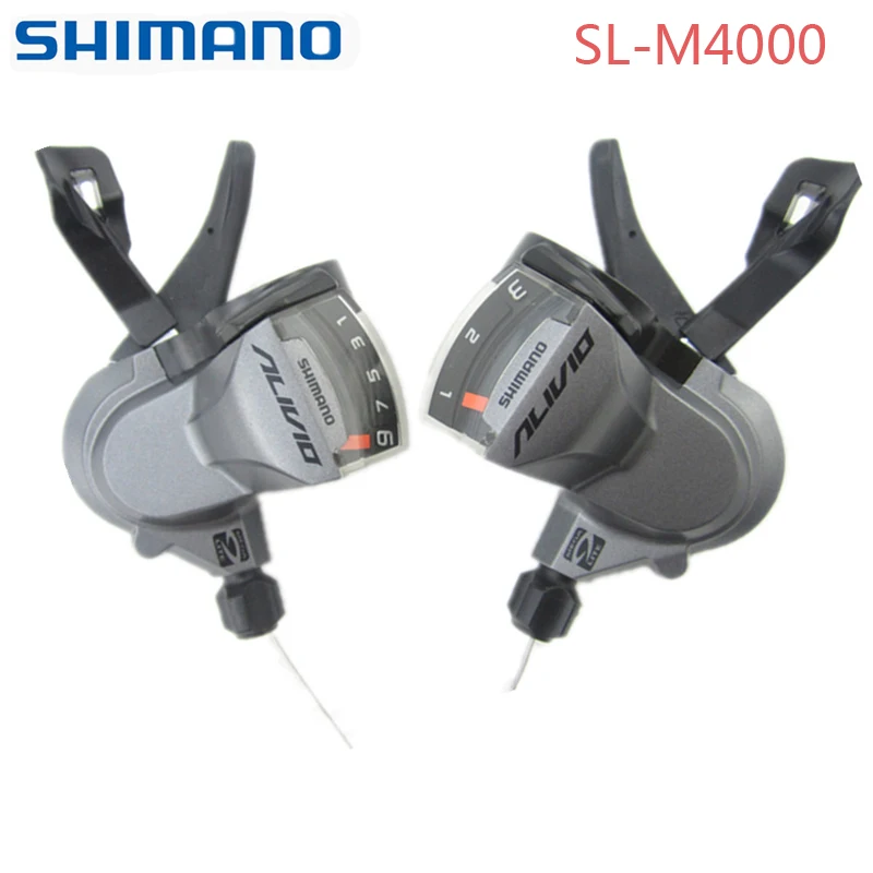 Shimano Alivio M4000 переключения рычага SL Rapidfire Манетки MTB триггер 3x9 Скорость w/оригинальный внутренний кабель слева