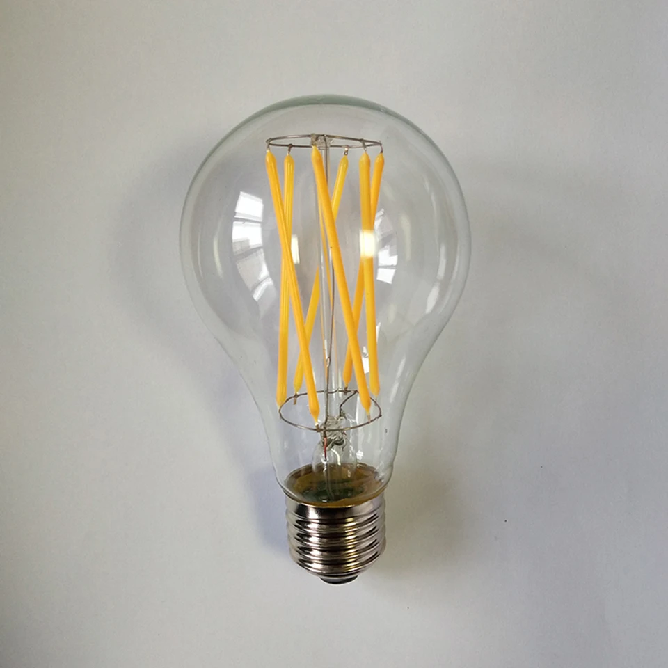 Светодиодная лампа накаливания светильник лампа ретро Edison Led светильник лампочка E27 230V 7,5 W 12W A80 нити Винтаж ампулы лампа Эдисона лампа