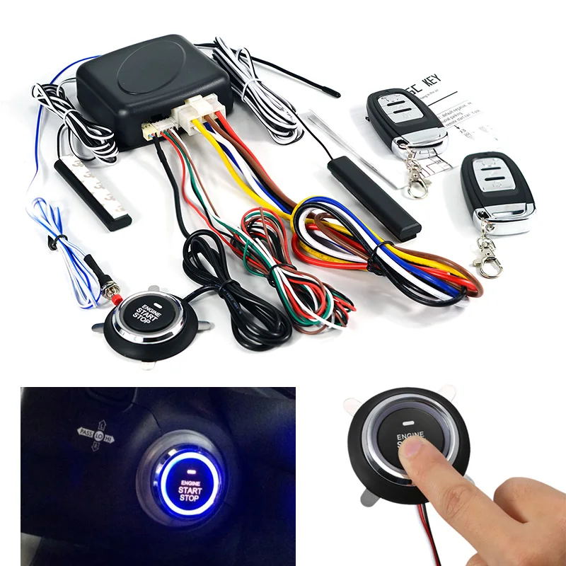Unversal 12V Автомобильная сигнализация с пультом дистанционного управления