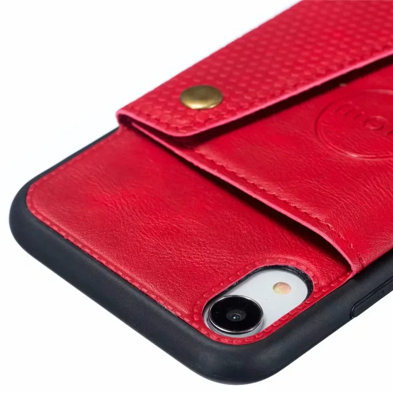 Винтажный Магнитный чехол-кошелек из искусственной кожи для iPhone 6 6s X 7 8 Plus XS Max XR