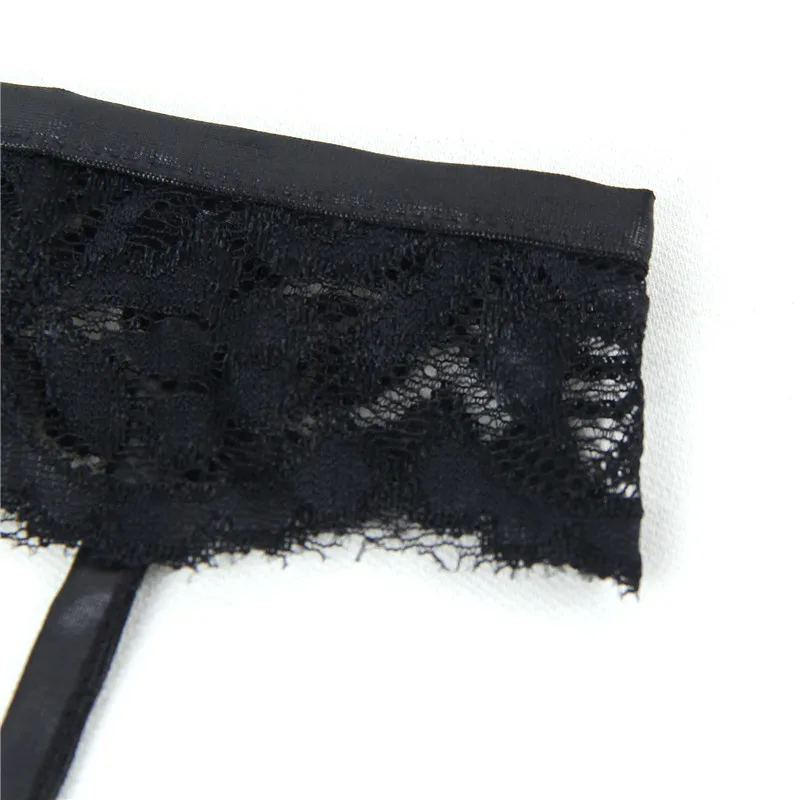 Эротическое мужское нижнее белье черные кружевные стринги с низкой талией