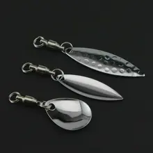 Señuelos de Pesca con rotación reflectante, set de 4 piezas con lentejuelas y cucharas ruidosas, para manualidades, cuchara de ranas, Jigbait