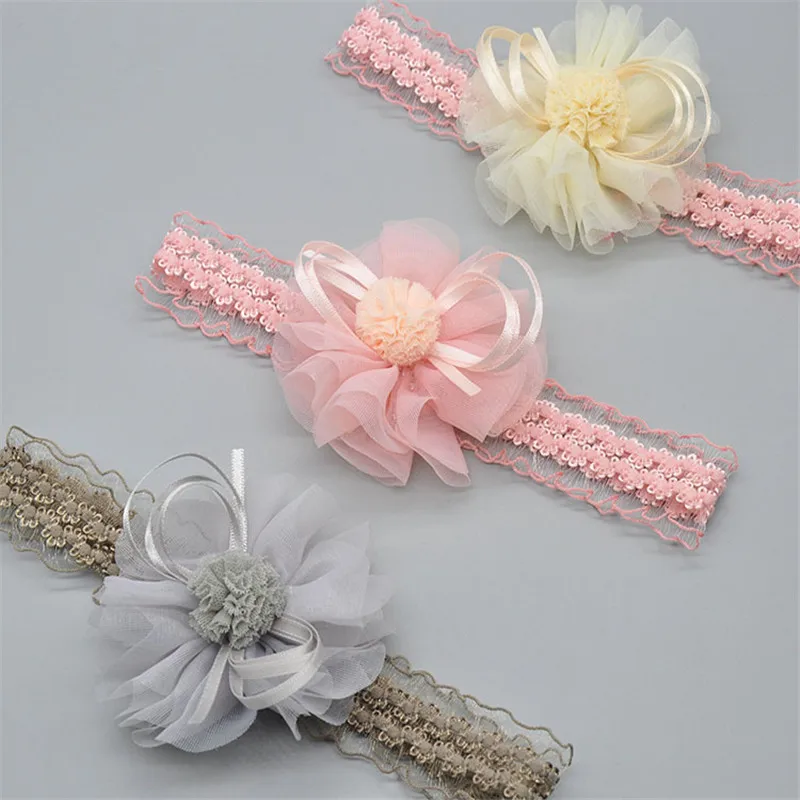 

2019 Лидер продаж повязки на голову с цветочным рисунком для девочек; Детская повязка на голову для малышей цветочный ободок для волос, для де...