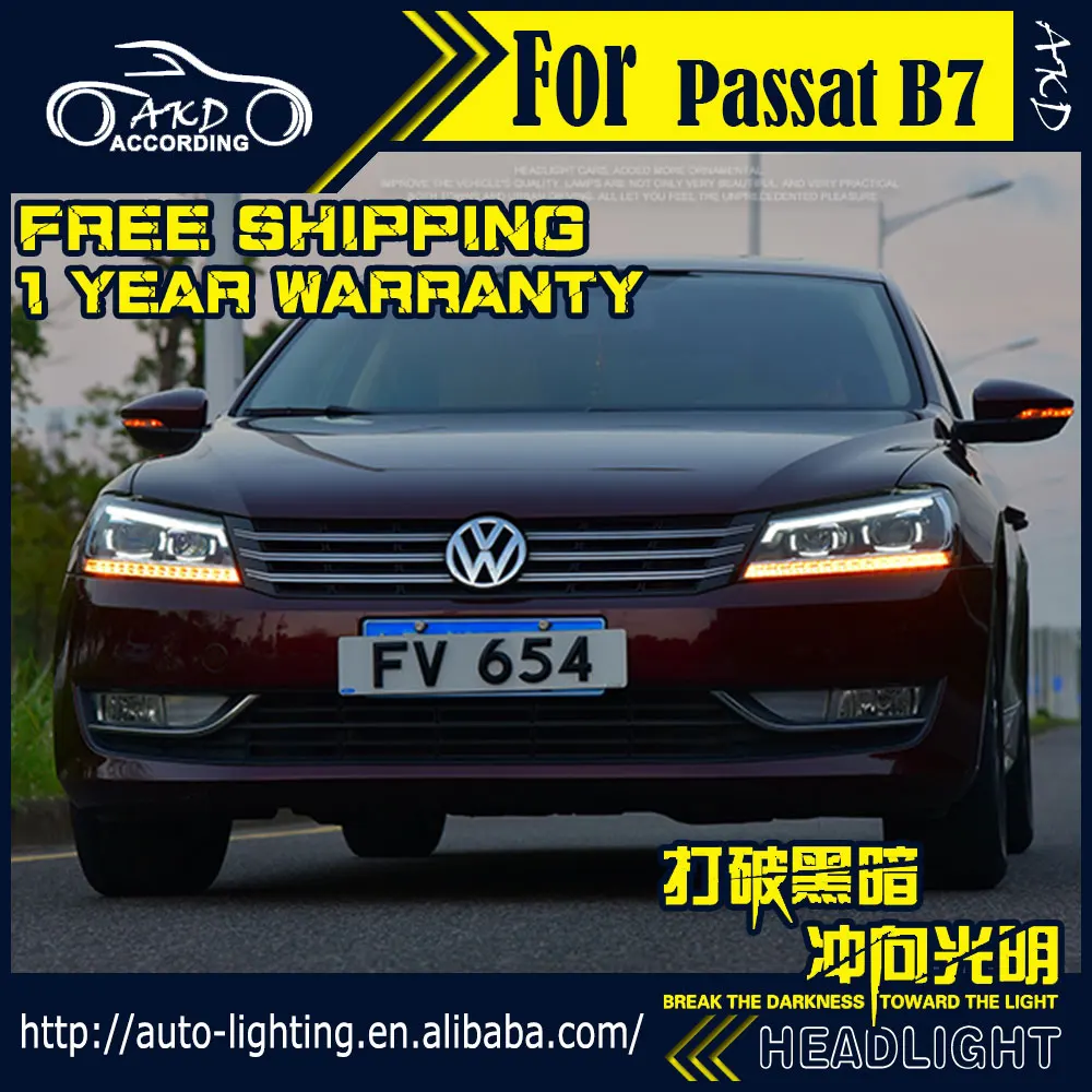 АКД стайлинга автомобилей фар сборки для VW Passat фары Bi-Xenon светодиодный фар B8 Дизайн светодиодный DRL HID передней аксессуары