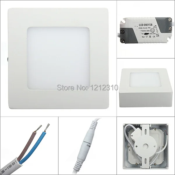 

Free shipping 9W LED surface mounted wall light ceiling down light simple square modern design light brick