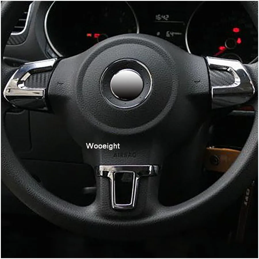 Автомобильный Стайлинг наклейка на рулевое колесо Накладка для Volkswagen VW Golf 6 MK6 Polo