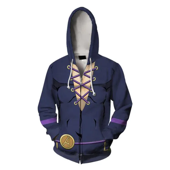 Jo Anime Hoodie Sweatshirt Kira Yoshikage Cosplay Costume Joestar Kujo Jotaro Hooded Sweater Shirt adult | Тематическая одежда и
