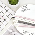 2 шт.компл. Милая гелевая черные чернила для ручек ручка свежий думаю Kawaii Шариковая школьные Canetas Boligrafos подарочные канцелярские принадлежности канцелярские товары 0,5 мм