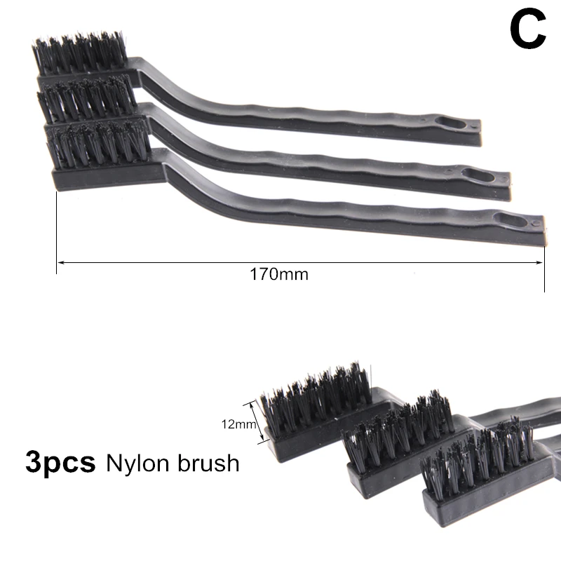 Мини проволочная кисть из стали латуни нейлона 3 шт.| |