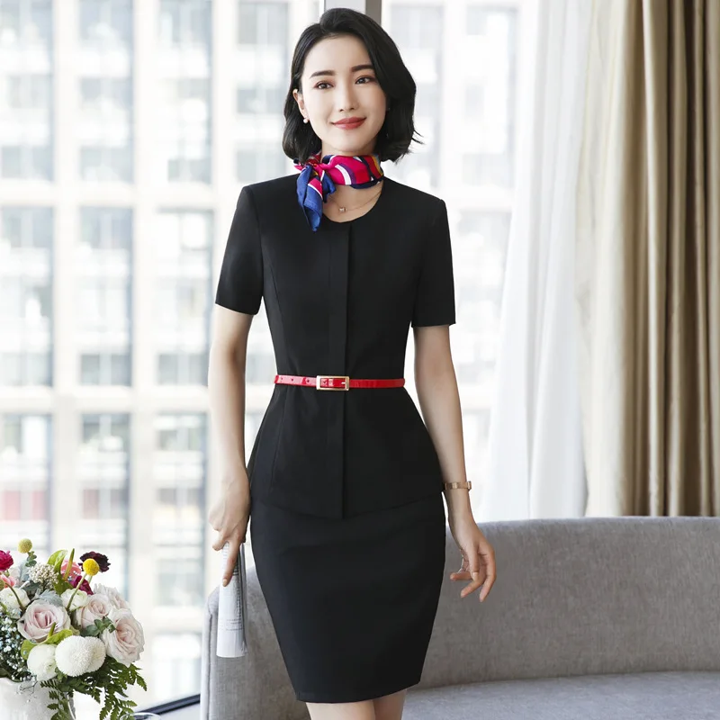 Новинка 2019 женский модный деловой костюм пиджак и облегающая юбка Женский