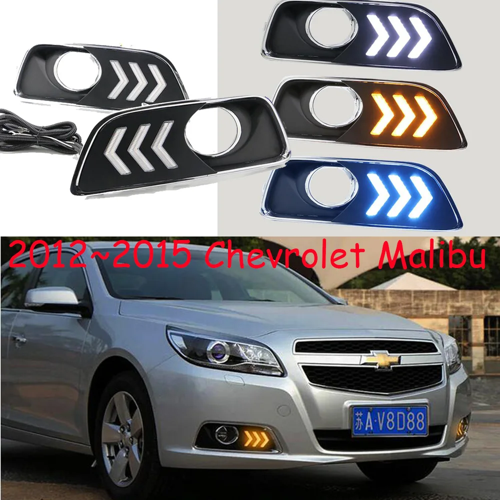 1 Набор автомобильный бампер головной светильник для Chevrolet Malibu Дневной 2012 ~ 2015y