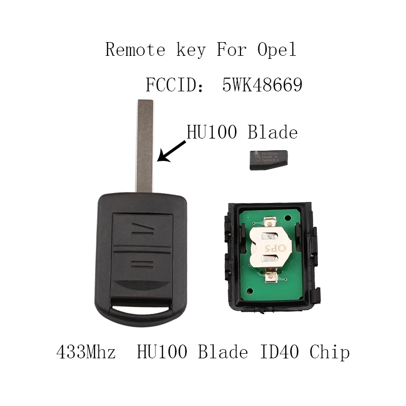 BHKEY 2 кнопочный Автомобильный ключ для Vauxhall Opel Corsa C Combo Tigra Meriva Agila чехол