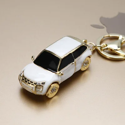 style 1 Модные и фантазийные автомобильные брелки из сплава, хрустальные брелки для ключей, Очаровательная подвеска для сумочки для женщин, роскошная маленькая модель, авто брелок - Цвет: style 1