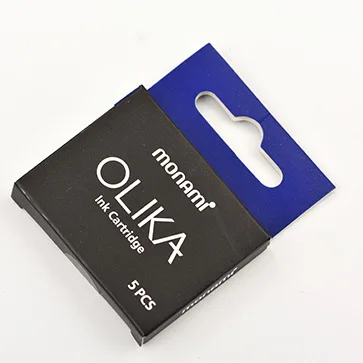 navy blue ink Monami OLIKA прозрачная перьевая ручка EF 0,38 мм супер тонкий наконечник из нержавеющей стали Kalem Stylo Plume Caligraphy ручка канцелярские принадлежности - Цвет: navy blue ink
