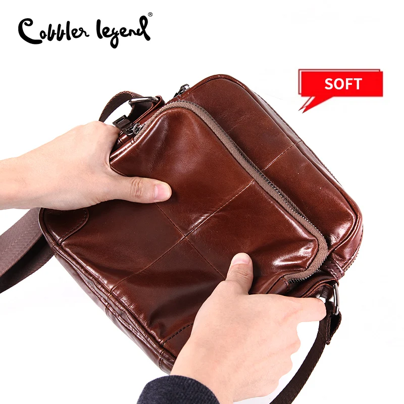 Cobbler Legend 100% Мужская сумка из натуральной кожи мужские сумки через плечо Bolsas
