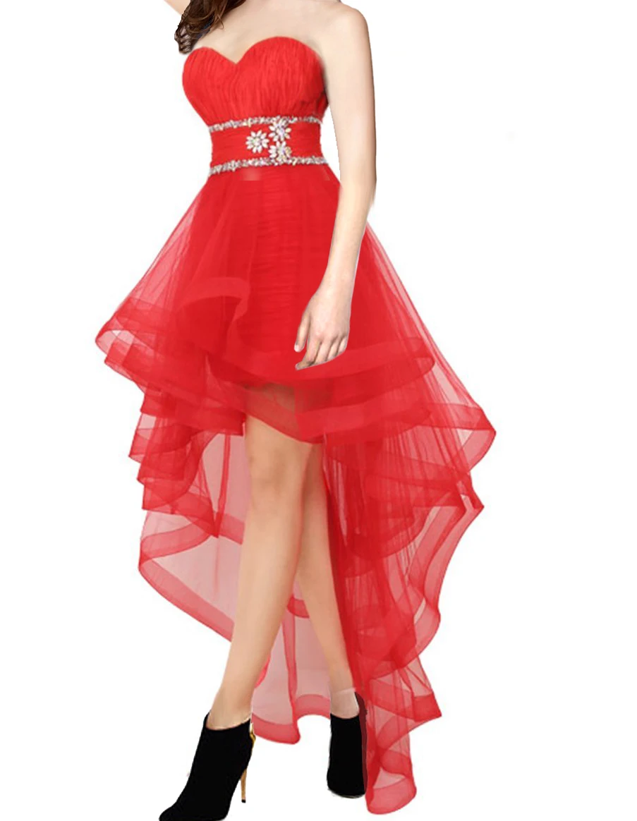 Красное платье для выпускного бала девочек|Платья на выпускной| |