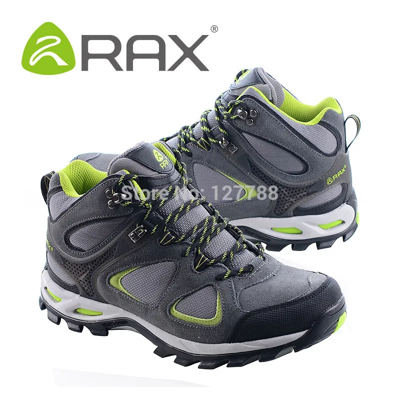 Rax высокое качество зимняя непромокаемая походная обувь мужская из натуральной