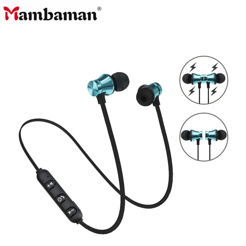 Mambaman XT11 магнитные музыкальные bluetooth наушники Спортивные Беспроводные гарнитура