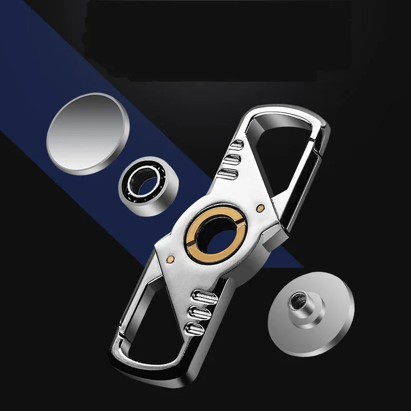finger spinner keychain key ring handspinner chain holder creative waist hanging keyfob chaveiro llaveros hombre | Украшения и