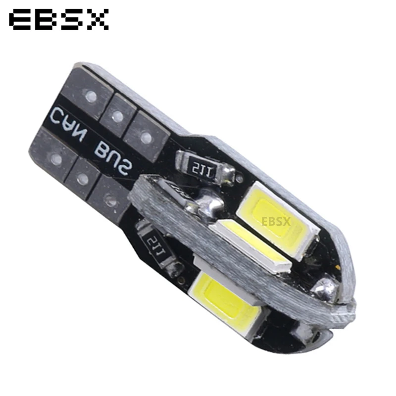 EBSX 10 шт. T10 Led 168 192 W5W 8 SMD 5730 LED CANBUS без ошибок габаритный Автомобильный Фонарь лампы