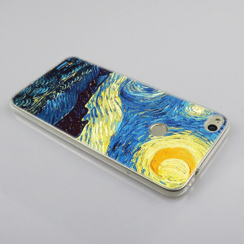 Популярный Мягкий силиконовый чехол Van Gogh Tardis для Huawei NOVA 3 3i 4 Honor 7A Pro 7S 6X 7X 8X 8 9 10 Lite