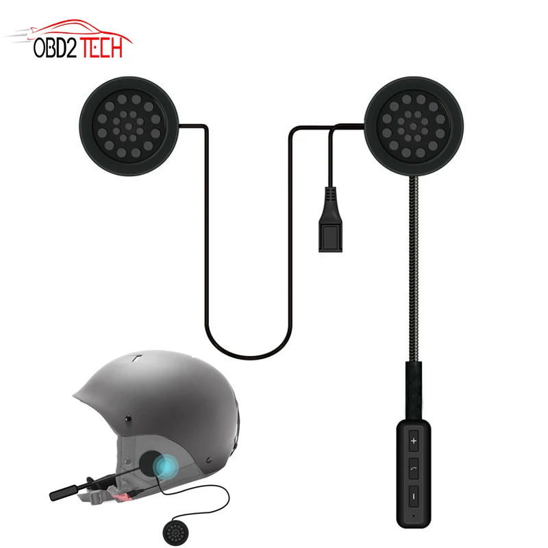 

V4.1 Bluetooth-Compatible Motorbike Motorcycle Helmet Headset Earphone Headphone Speaker Handsfree Music For MP3 MP4 GPS