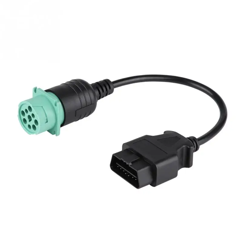 9 Pin до 16 Pin OBD2 грузовик диагностический сканер кабель адаптер для дизельного двигателя Cummins автомобильный диагностический инструмент кабель адаптер