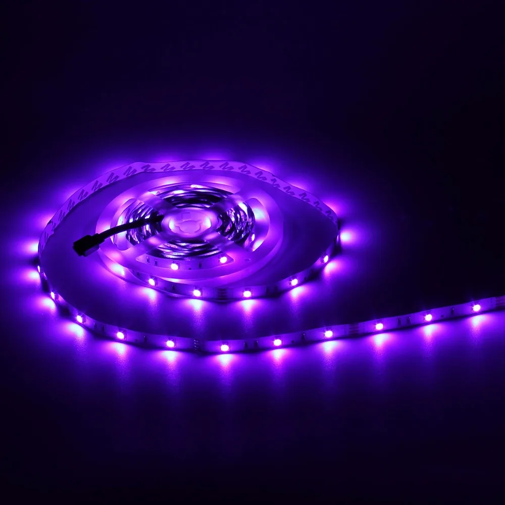 Цветная(RGB) Светодиодные ленты светильник s Фея светильник SMD 5050 5 м 30 светодиодный s/M AC/DC 12V гибкие светодиодные ленты лампы Смарт Браслет для вечерние свадебные туфли, на Рождество, украшение для дома