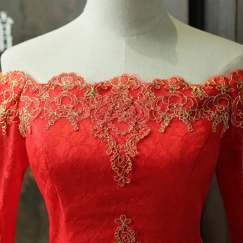 SOCCI Weekend Red Long Evening Dress 2017 Tulle Lace Floor length Formal wedding Party Dresses up back Gowns robe de soiree | Свадьбы и