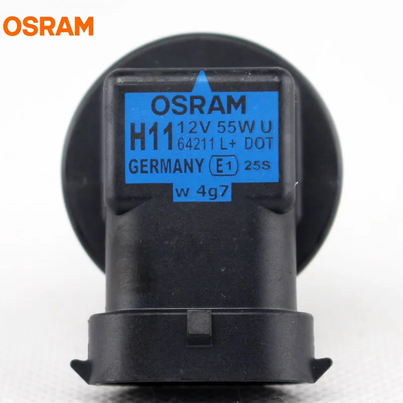 10 шт. OSRAM H11 12 В 55 Вт PGJ19-2 3200 к 64211 оригинальная линейная лампа галогенная фара авто лампа OEM Качество Германия 64211L