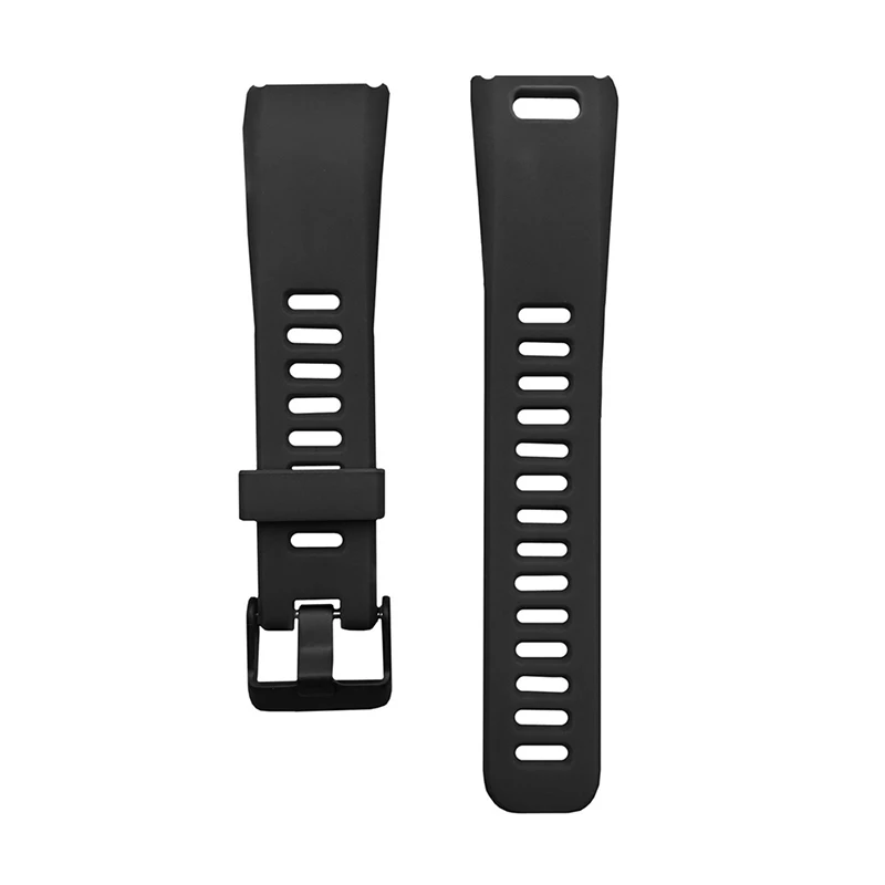 Hangrui для Garmin Vivosmart HR смарт-браслет мягкий силиконовый ремешок спортивные браслеты для Vivosmart HR умный Браслет замена - Цвет: Black