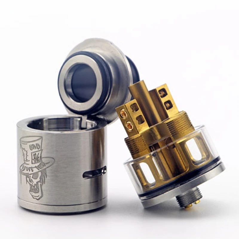 Original Advken Mad Hatter 24 RDTA Atomizer 3.5ml Tank Electronic Cigs 510 Thread Rebuildable Cartomizer | Электроника