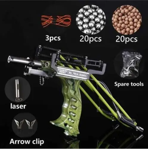 Green Set A Рогатки для охоты, рыбы, рыболовные аксессуары, слинг, катушки, перчатки, повязки, аксессуары для стрельбы, лук, для улицы, дартс, аксессуары - Цвет: Green Set A