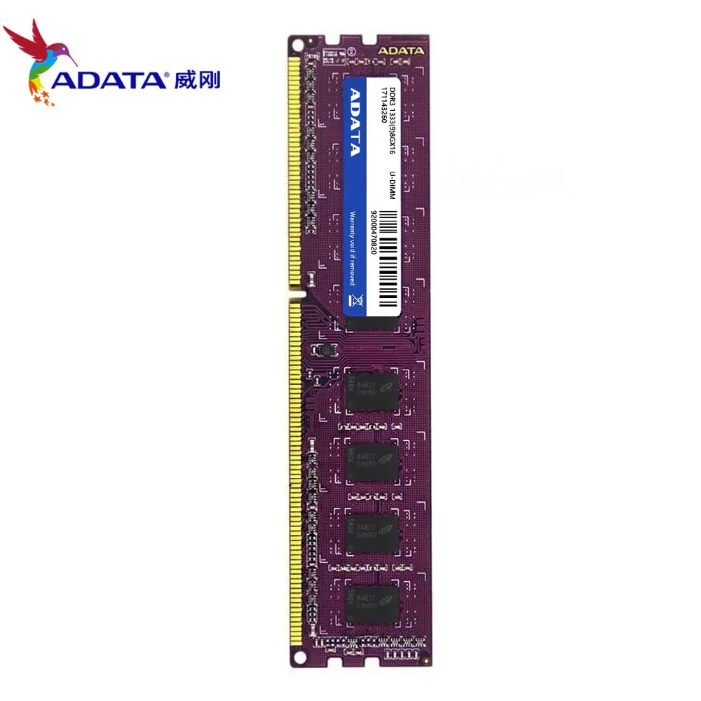 Бренд AData 16GB 2pcsX8GB DDR3 1333MHz 1 5 V U DIMM CL9 оперативная Память память RAM для настольных