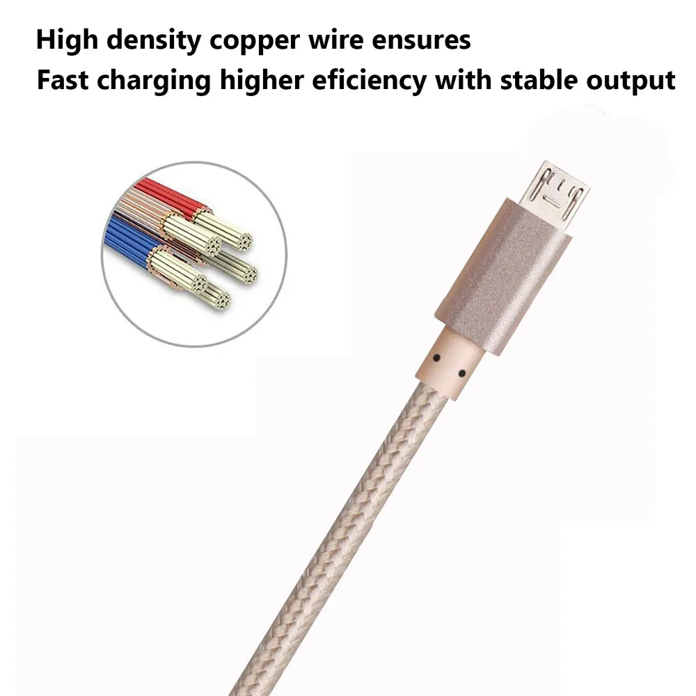 EPULA 1 м 2 3 Micro USB кабель для Samsung Huawei 2.1A зарядный передачи данных и зарядки
