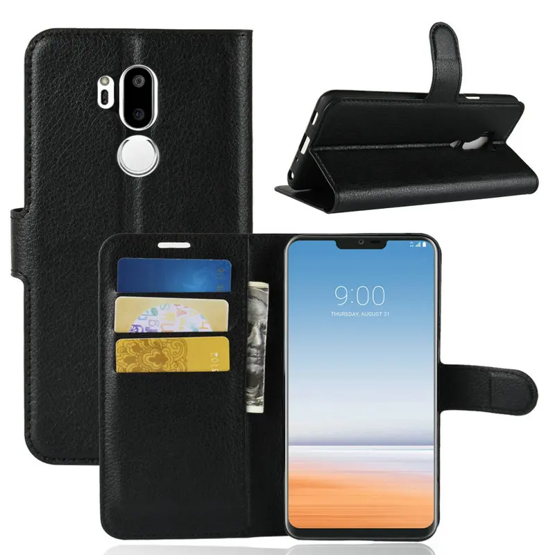 Роскошный кожаный флип кейс для LG G7 ThinQ чехол 6 0 дюйма кошелек с