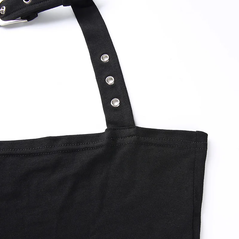 2018 сексуальные женские регулируемые майки с лямкой через шею и ушками Обрезанные