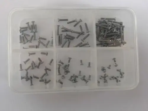 Комплект винтов с потайной головкой и плоскими болтами M1.6 Torx T & TX 140 шт.|flat bolt|t head