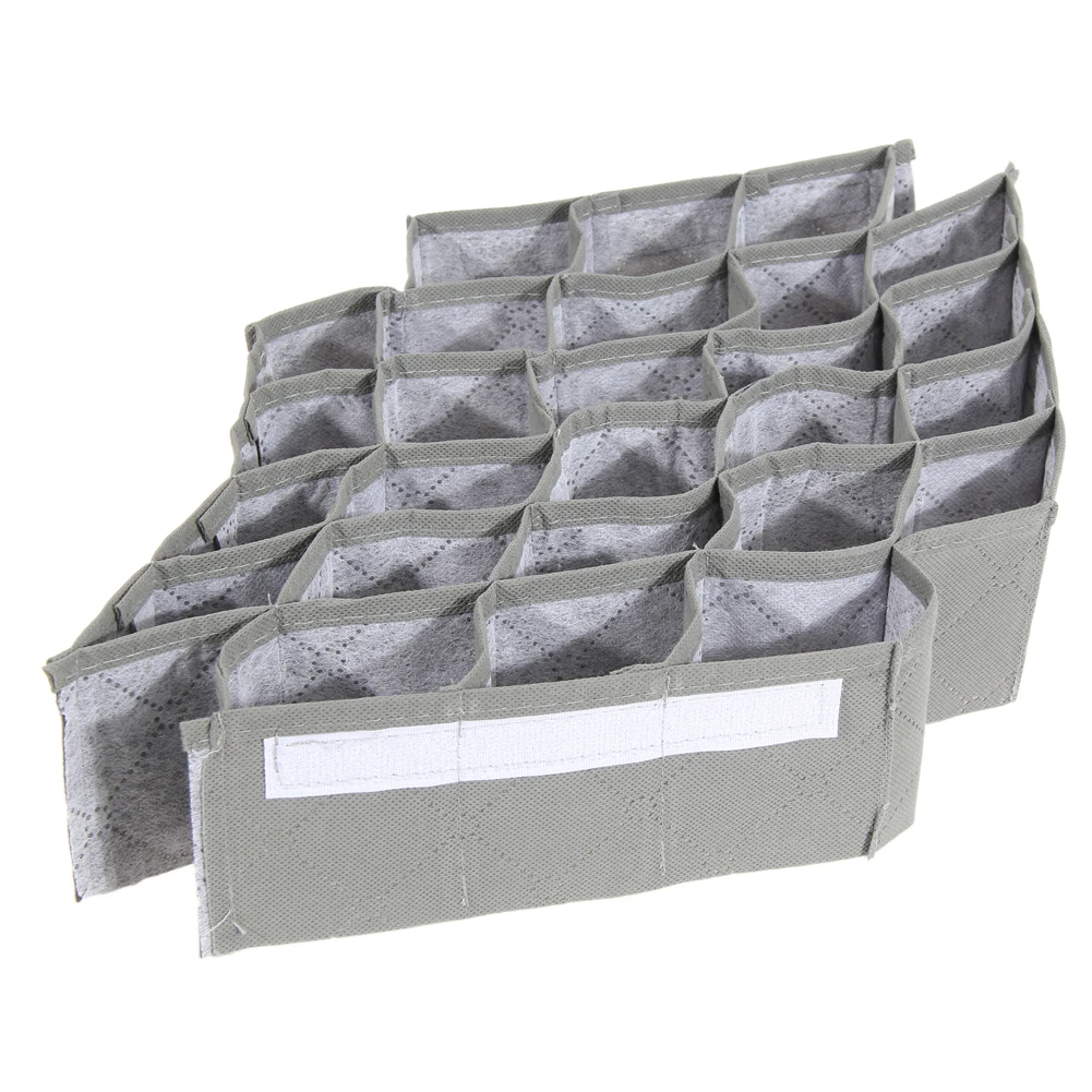 30 ячеек бамбуковая коробка для хранения древесный уголь Складная Коробка