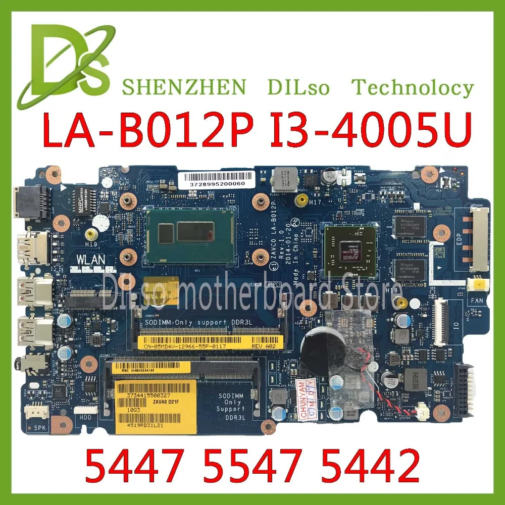 Kefu LA-B012P для Dell Inspiron 5447 5547 5442 Материнская плата ноутбука LA-B012P REV: 1,0 I3-4005U/I3-4030U Материнская плата Тест
