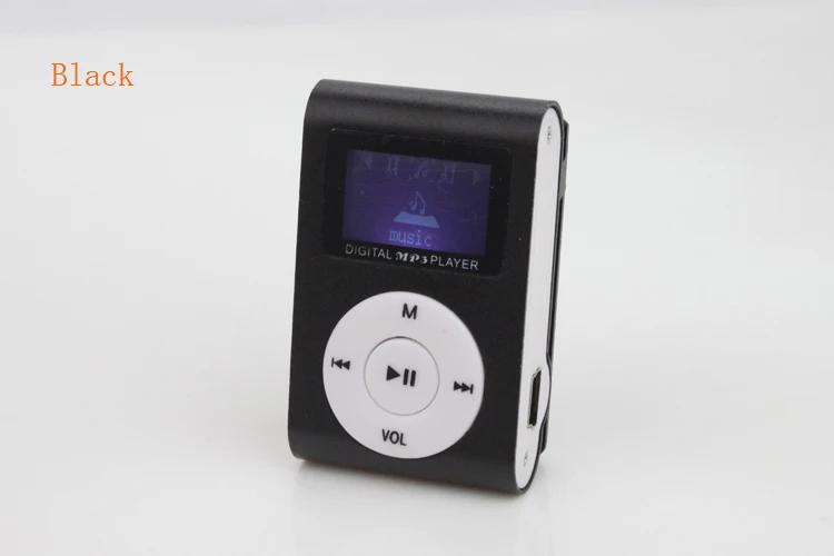Большая рекламная акция, модные мини зажимы, MP3 плеер, музыкальный медиаплеер, wtih, ЖК-экран, поддержка 32 ГБ, Micro SD, TF карта