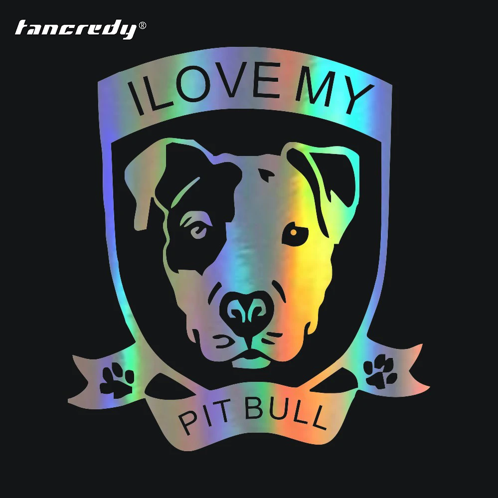 Автомобильные наклейки и I Love My Pitbull для автомобиля на бампер Стайлинг двери окна