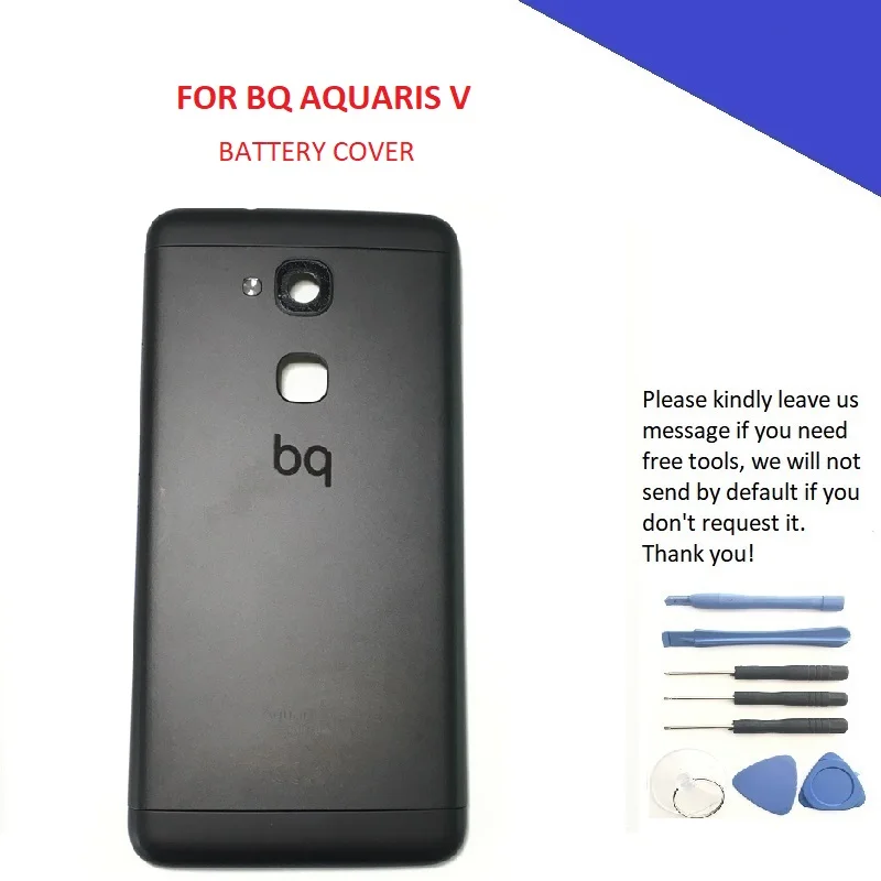 Крышка батареи задняя крышка корпус чехол для BQ Aquaris V Запасные части мобильного телефона