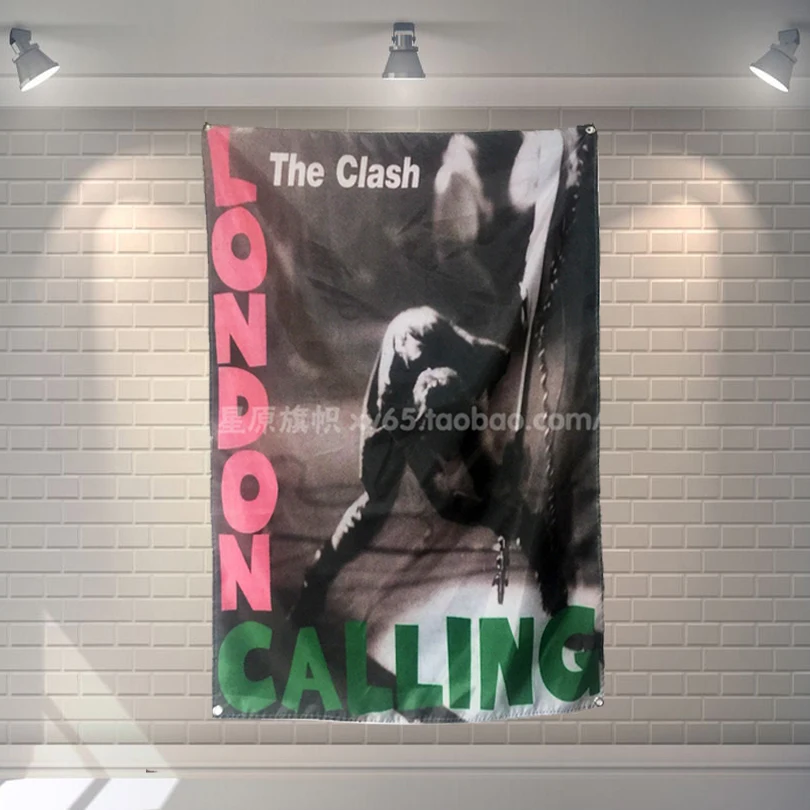 Столкновение Музыкальная повязка с логотипом команды тканевый плакат баннеры